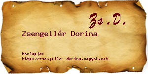 Zsengellér Dorina névjegykártya